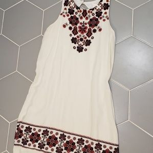 White floral dress